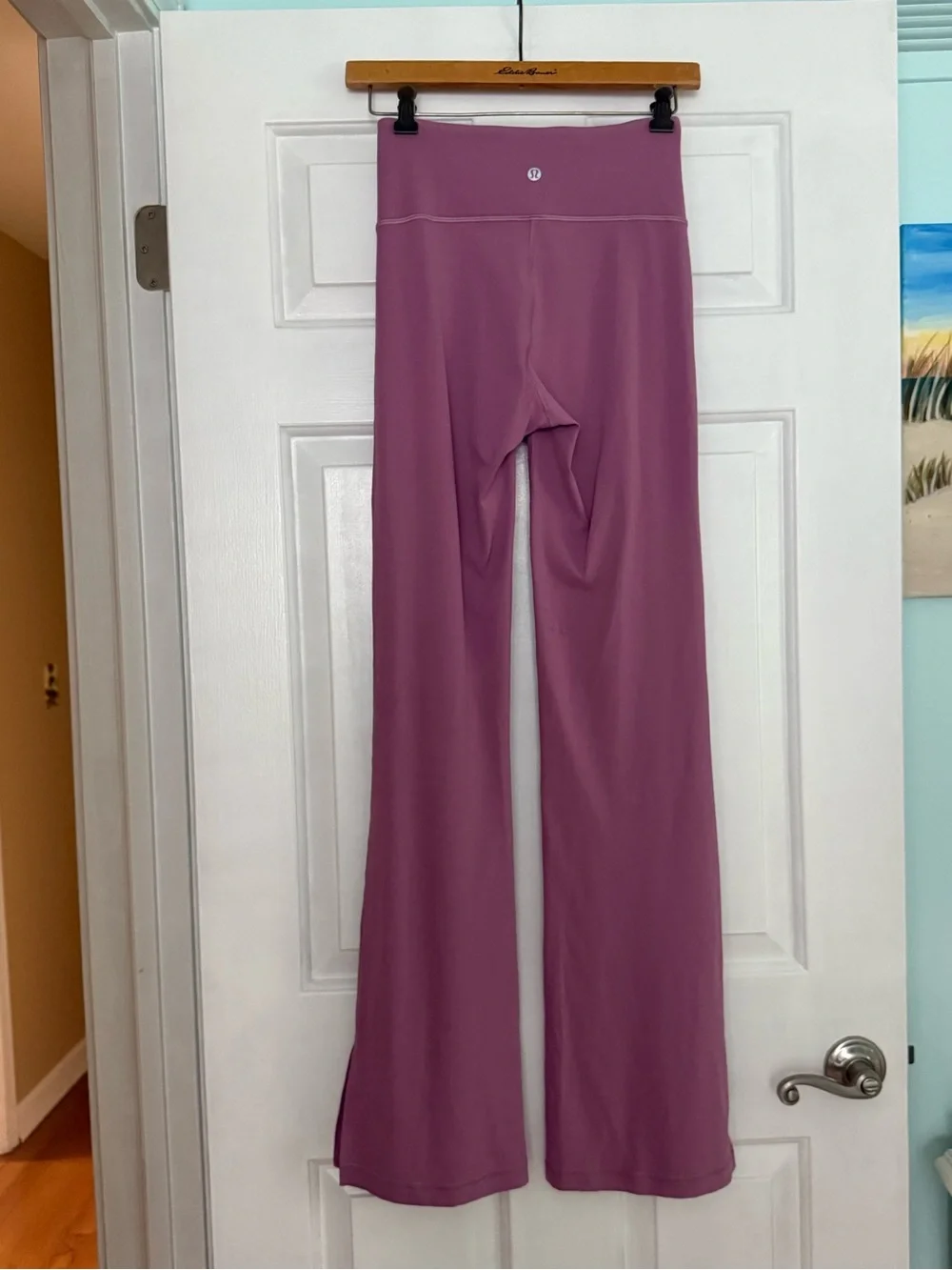 Lululemon Groove Super-high-rise Flared Pant Split Hem in Velvet Dust